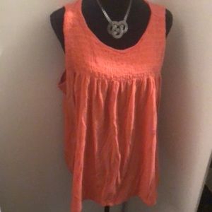 Old Navy Coral Sleeveless Blouse XXL